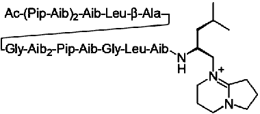  Structure formula of efrapeptin C 